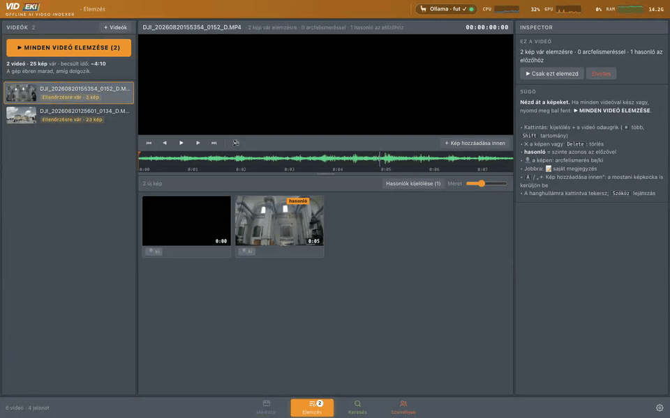 Analysis running locally with the system monitor