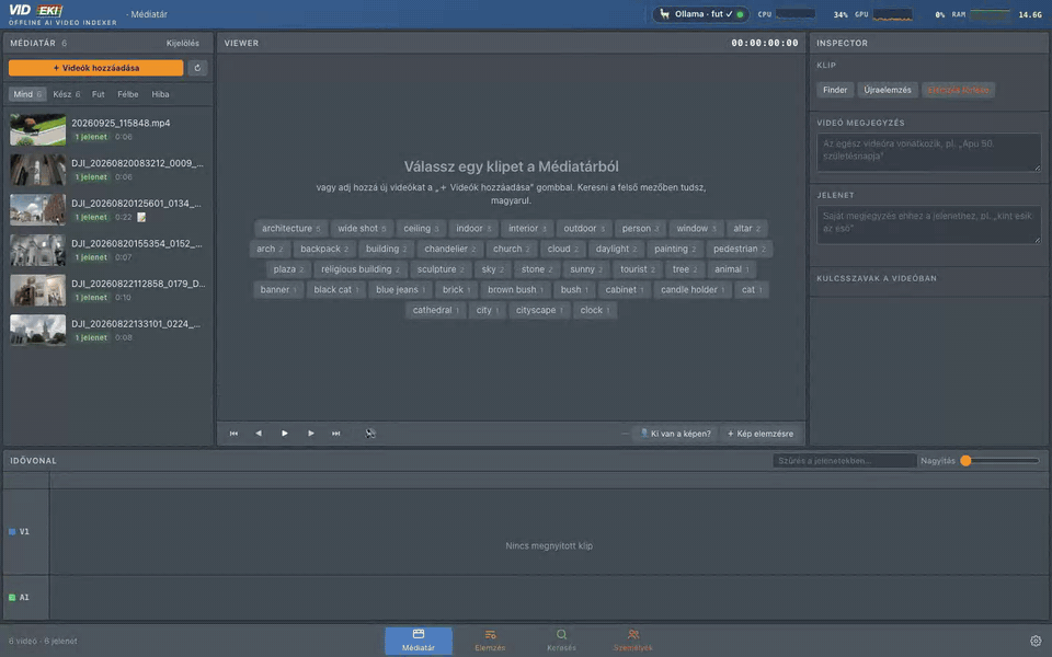Searching the footage in plain language and jumping to the scene